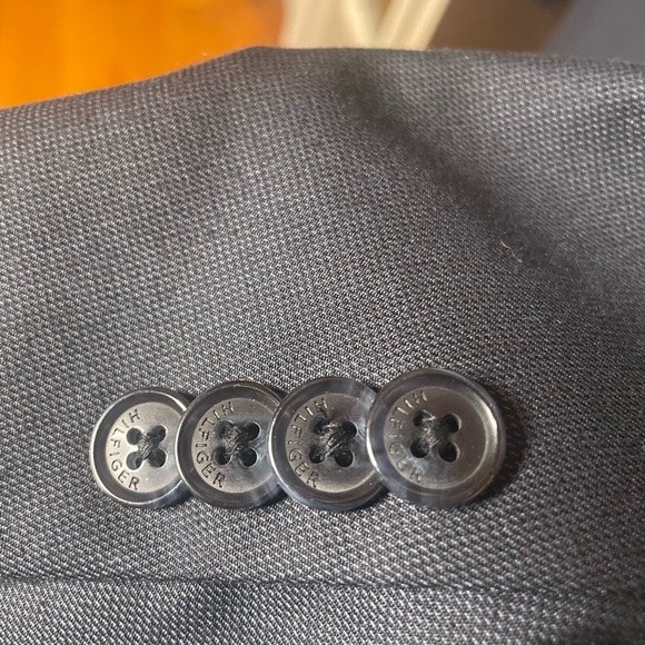 Mens Suit Jacket 42R Tommy Hilfiger  | Modern Fit - Navy Blue - Picture 3 of 5